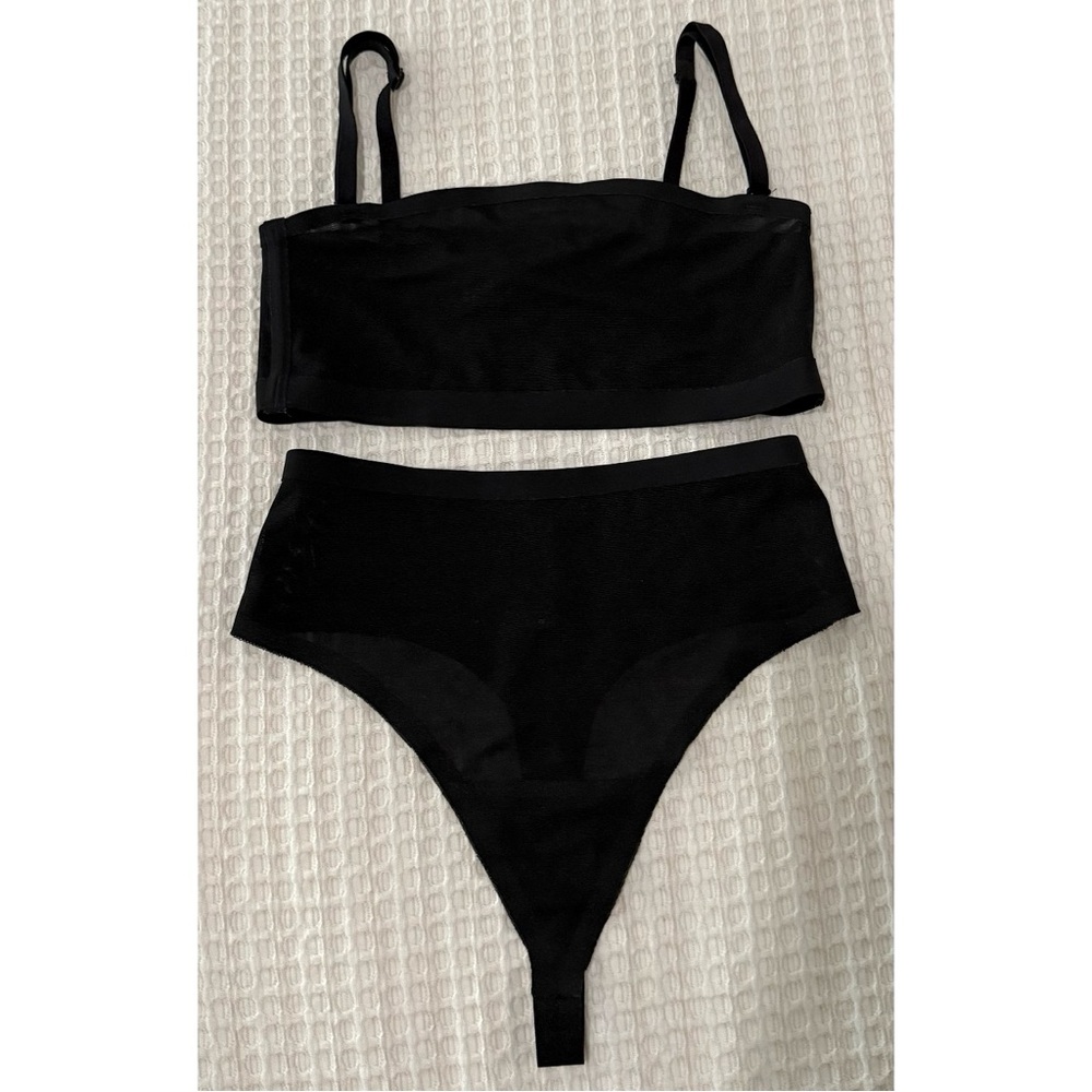 Skims Black Two-Piece Set